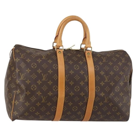 LOUIS VUITTON Monogram Keepall 45 Boston Bag M41428 LV Auth 141796 - Picture 2 of 16